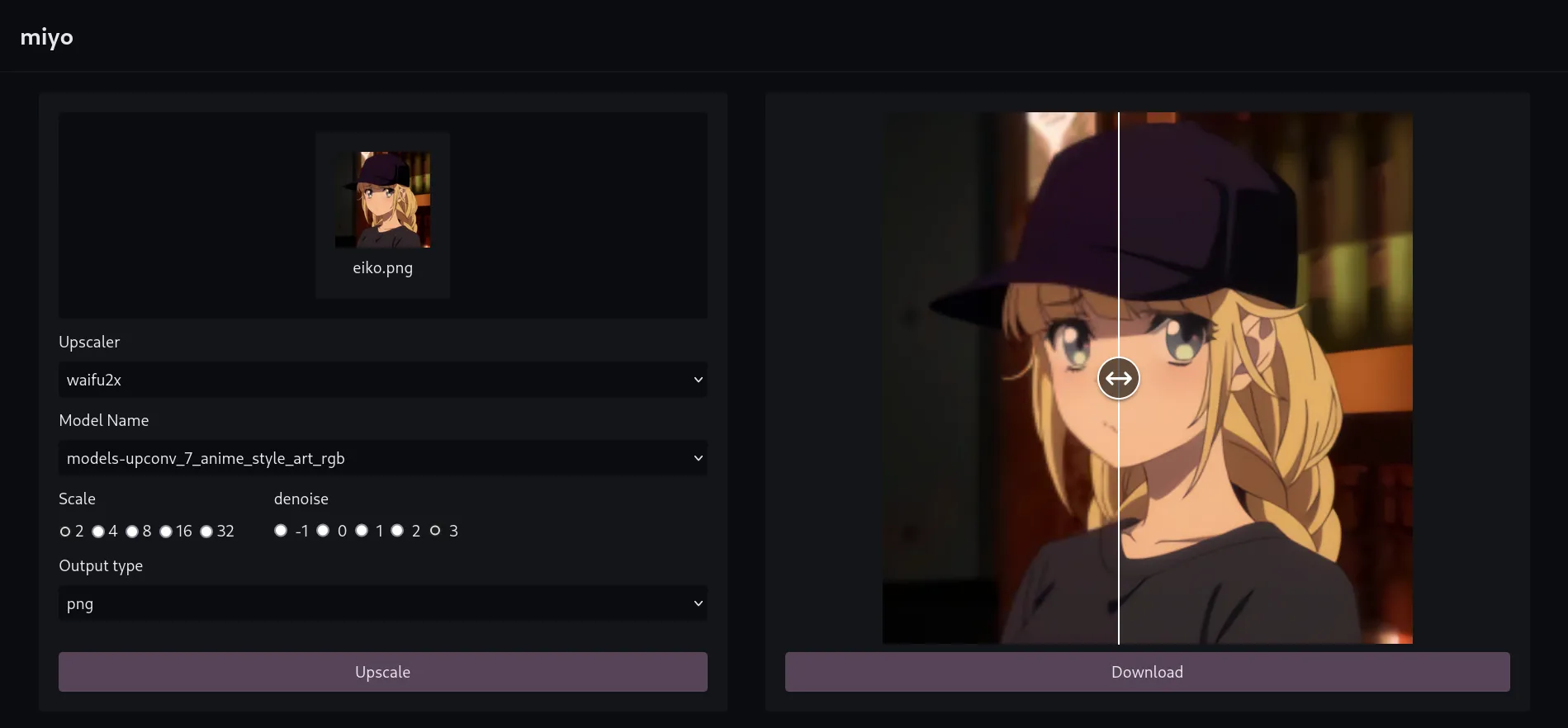 miyo in use